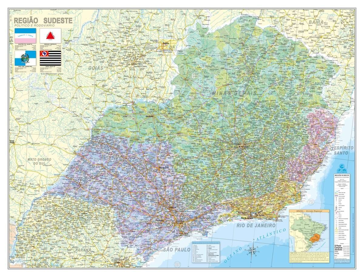 Mapa das Regiões do Brasil - Foto 2