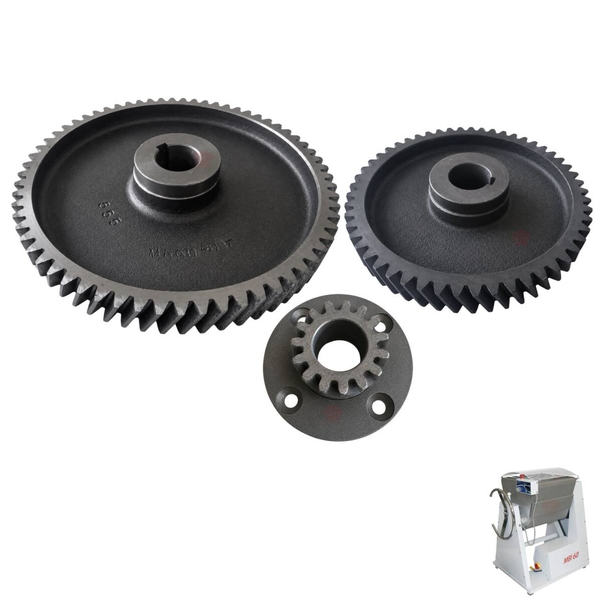 KIT JOGO CONJUNTO DE ENGRENAGENS MBI60 GASTROMAQ - Foto 1
