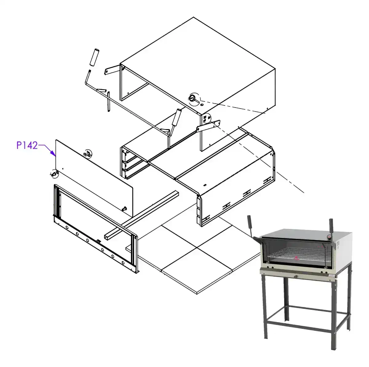 VIDRO TAMPA FORNO REFRATÁRIO GÁS PRP-900 PRP-1000 - Foto 3