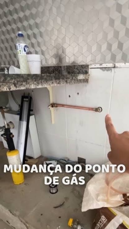 Mudança ponto de gás