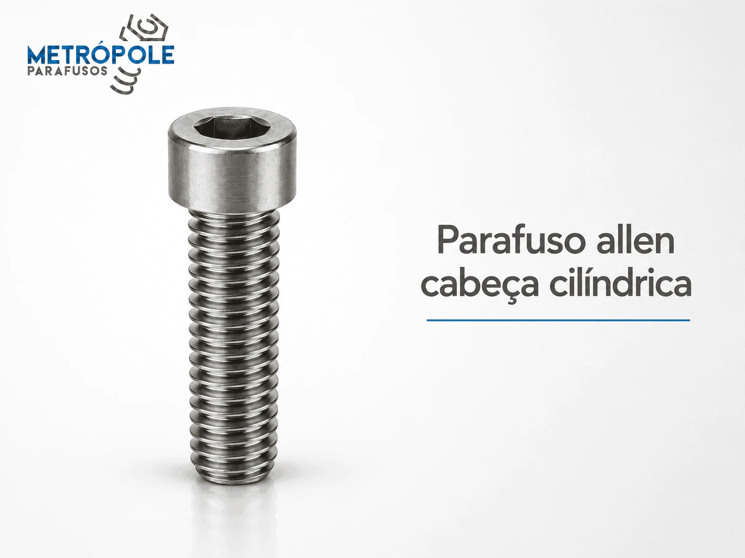 Parafuso allen cabeça cilíndrica - Foto 1