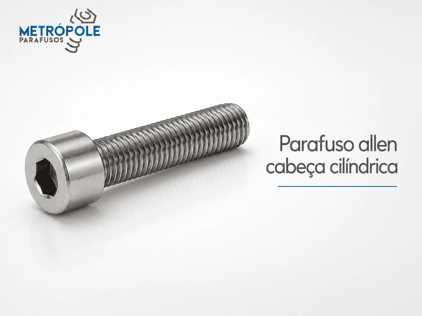 Parafuso allen cabeça cilíndrica - Foto 2