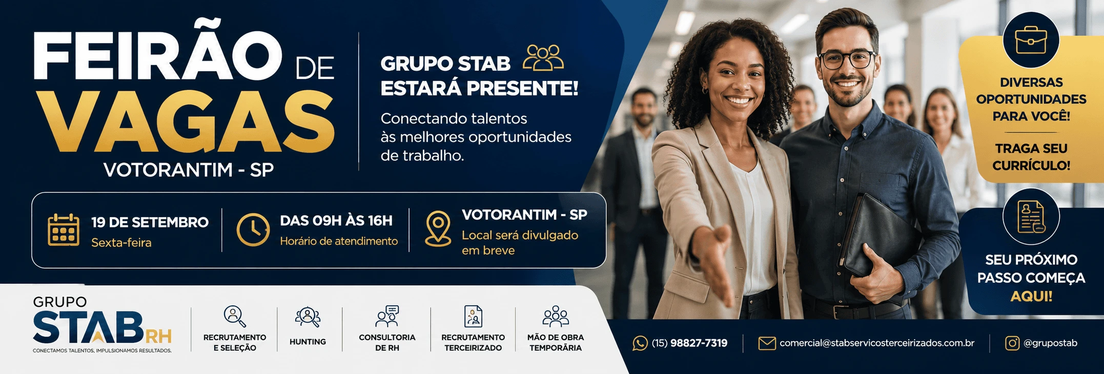 Feirão de empregos em Votorantim