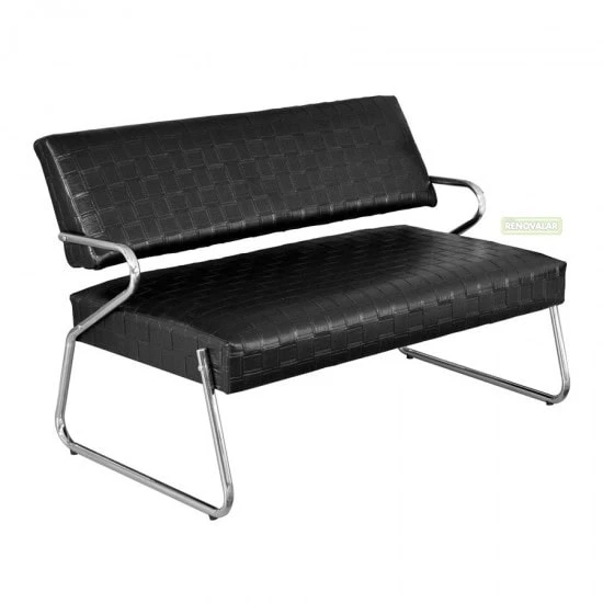 Poltrona de 02 lugares preta
