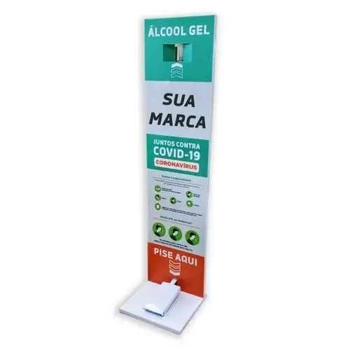 Totem alcool gel com dispenser - Foto 1