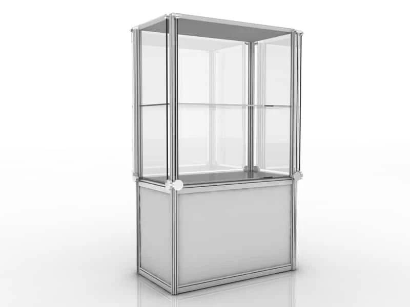 Vitrine 1,00m x 1,00m x 1,70m de altura