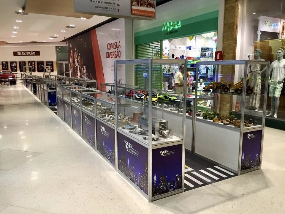 Vitrines exposição carrinhos